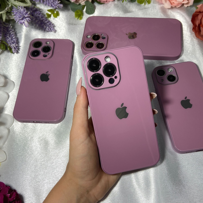 Husa Pentru Iphone 13 Pro Sticla si Silicon, Purple [4]
