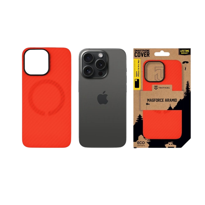 Husa pentru iPhone 14 Pro Max, Tactical MagForce Aramid Bloody Mary Limited Edition, Red [4]