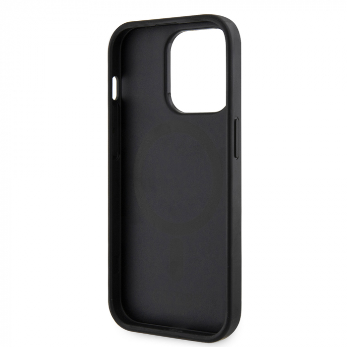 Husa pentru iPhone 15 Pro Max Hardcase 4G Printed Stripes MagSafe (GUHMP15XP4RPSK) - Black [4]