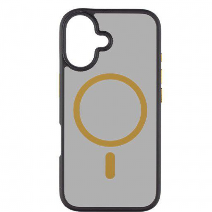 Husa pentru iPhone 16 Tactical MagForce Hyperstealth 2.0, Black/Yellow [3]