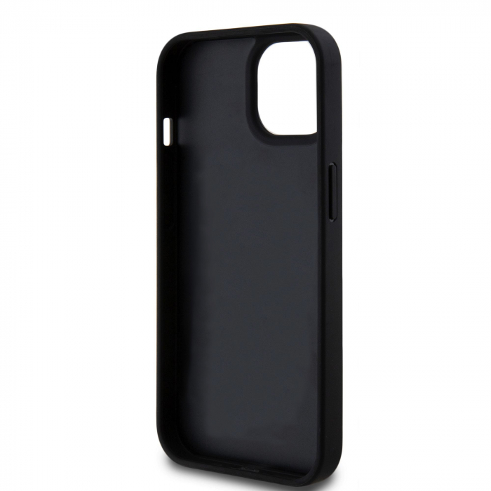 Husa pentru iPhone 15 U.S. Polo PU Leather Mesh Pattern Double Horse, Green [6]