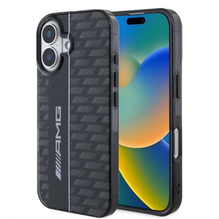 Husa pentru iPhone 16 AMG Carbon Pattern, Black [2]