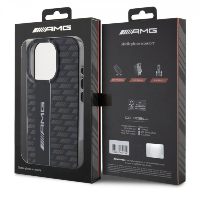 Husa pentru iPhone 16 Pro Max AMG Carbon Pattern, Black [6]
