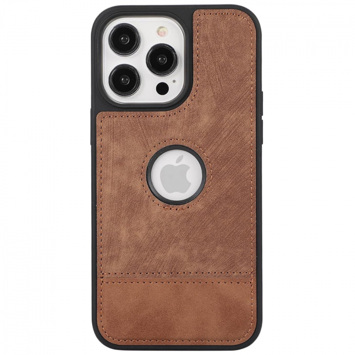 Husa pentru iPhone 16 Plus din Piele, New Business, Brown Mat [1]