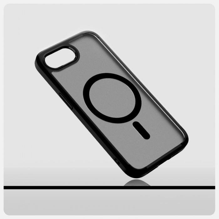 Husa pentru iPhone 16 E, MagSafe, Drop Resistant Shockproof, Matte Skin Black [5]
