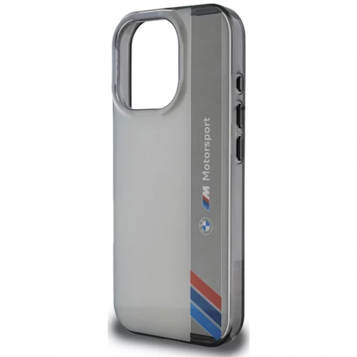 Husa pentru iPhone 16 Pro Max BMW IML Motorsport Vertical Stripe, Grey [6]