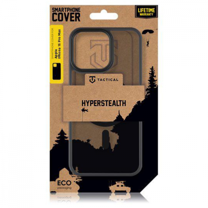 Husa pentru iPhone 15 Pro Max Tactical MagForce Hyperstealth, Asphalt [4]
