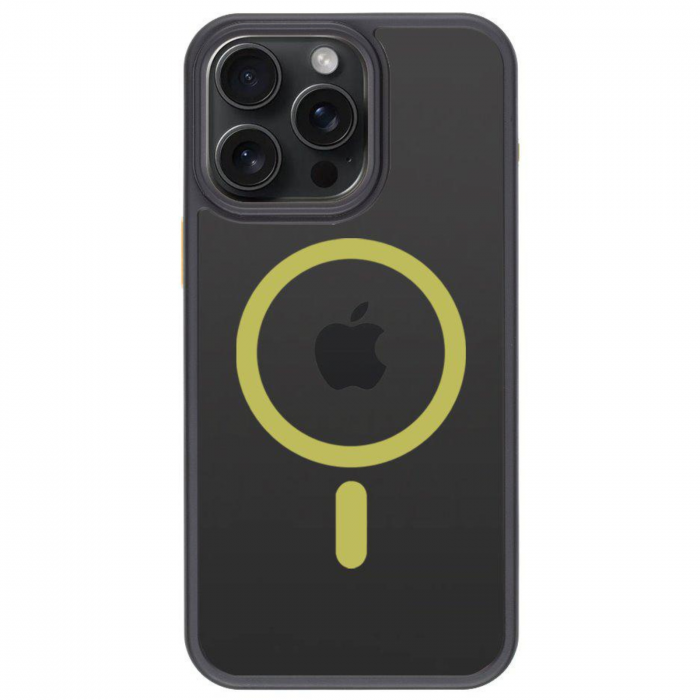 Husa pentru iPhone 15 Pro Max Tactical MagForce Hyperstealth 2.0, Black/Yellow [1]