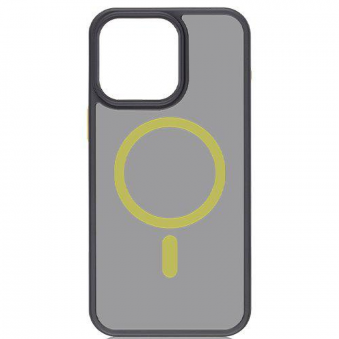 Husa pentru iPhone 15 Pro Max Tactical MagForce Hyperstealth 2.0, Black/Yellow [4]