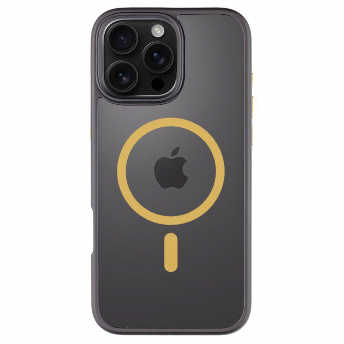 Husa pentru iPhone 16 Pro Max Tactical MagForce Hyperstealth 2.0, Black/Yellow [1]