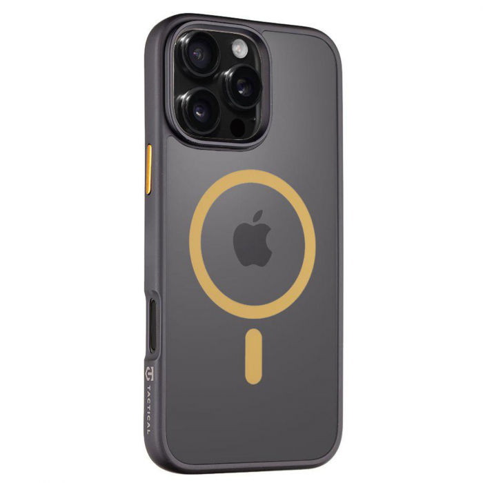 Husa pentru iPhone 16 Pro Max Tactical MagForce Hyperstealth 2.0, Black/Yellow [2]