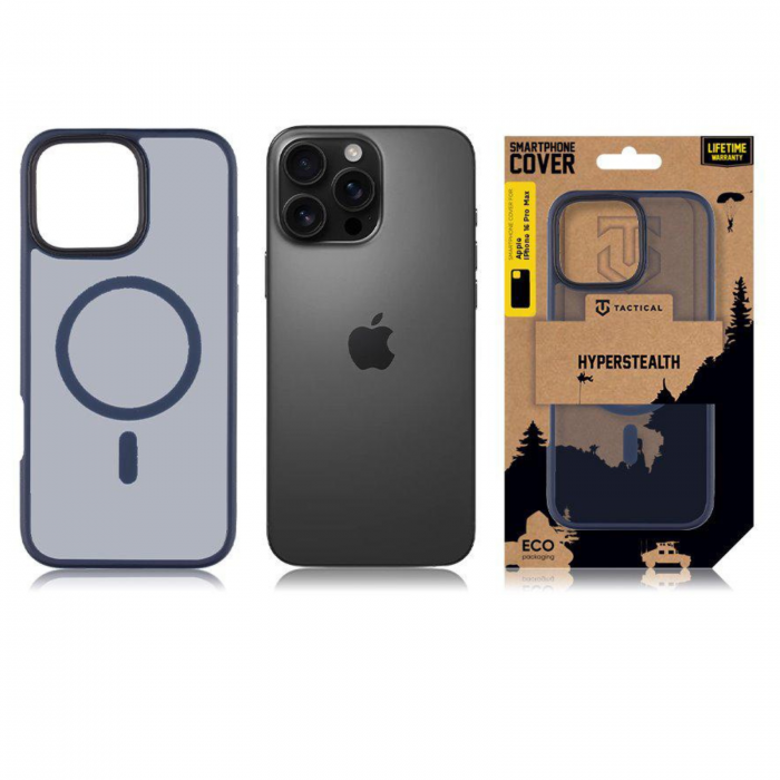 Husa pentru iPhone 16 Pro Max Tactical MagForce Hyperstealth, Deep Blue [7]