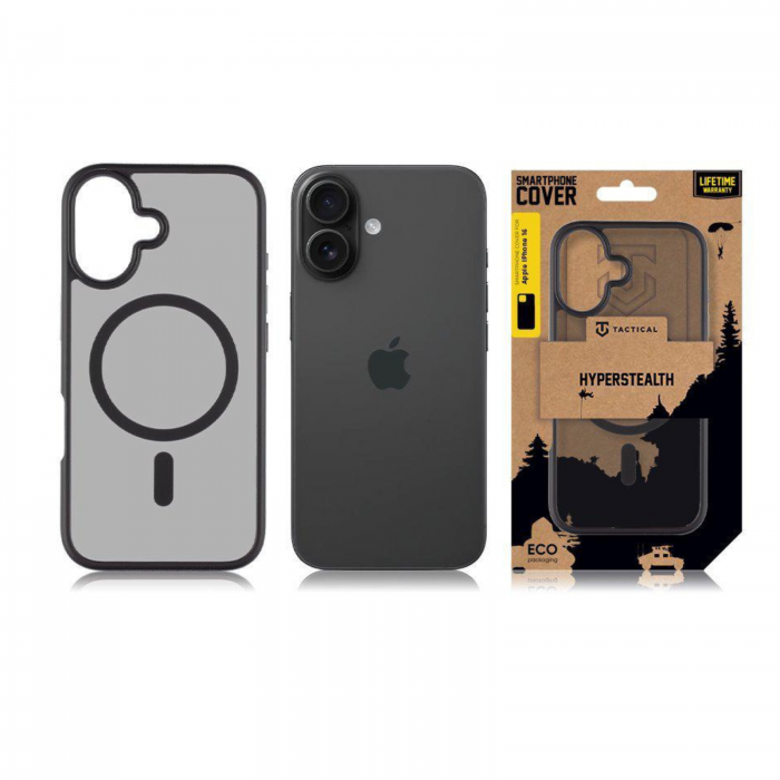 Husa pentru iPhone 16 Tactical MagForce Hyperstealth, Asphalt [3]