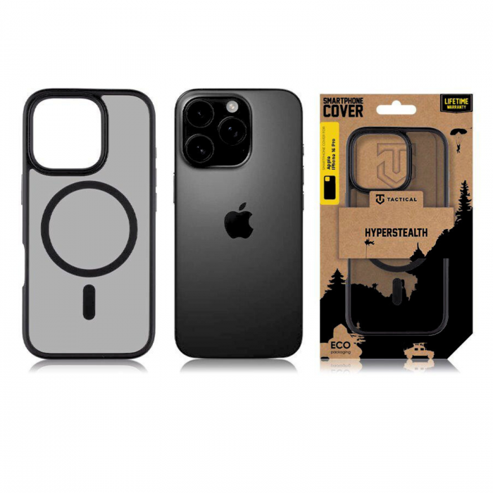 Husa pentru iPhone 16 Pro Tactical MagForce Hyperstealth, Asphalt [7]