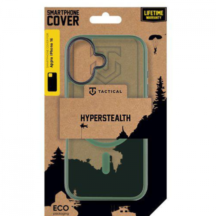 Husa pentru iPhone 16 Tactical MagForce Hyperstealth, Forest Green [4]