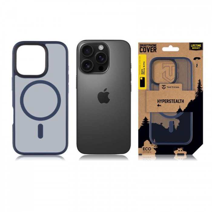 Husa pentru iPhone 16 Pro Tactical MagForce Hyperstealth, Deep Blue [7]