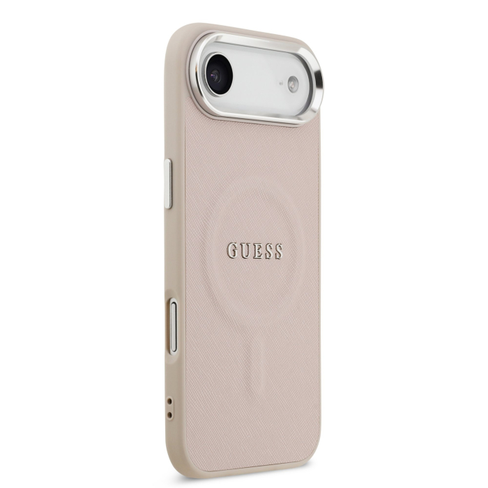 Husa pentru iPhone 17 Air, Guess PU Saffiano MagSafe, Pink [4]