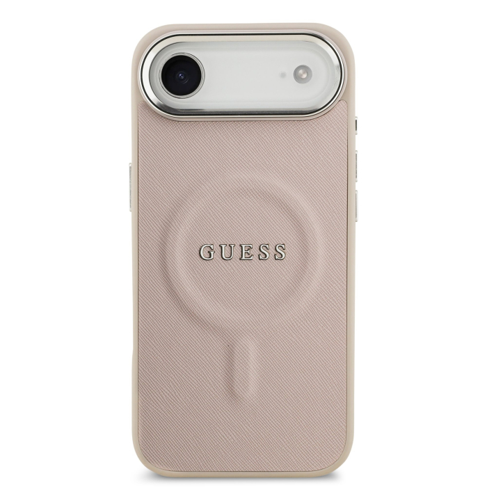 Husa pentru iPhone 17 Air, Guess PU Saffiano MagSafe, Pink [2]