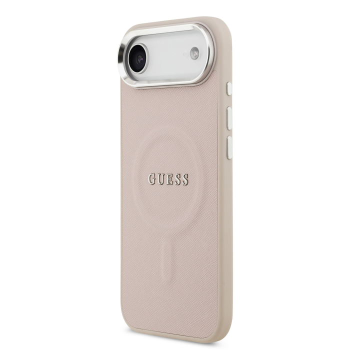 Husa pentru iPhone 17 Air, Guess PU Saffiano MagSafe, Pink [3]