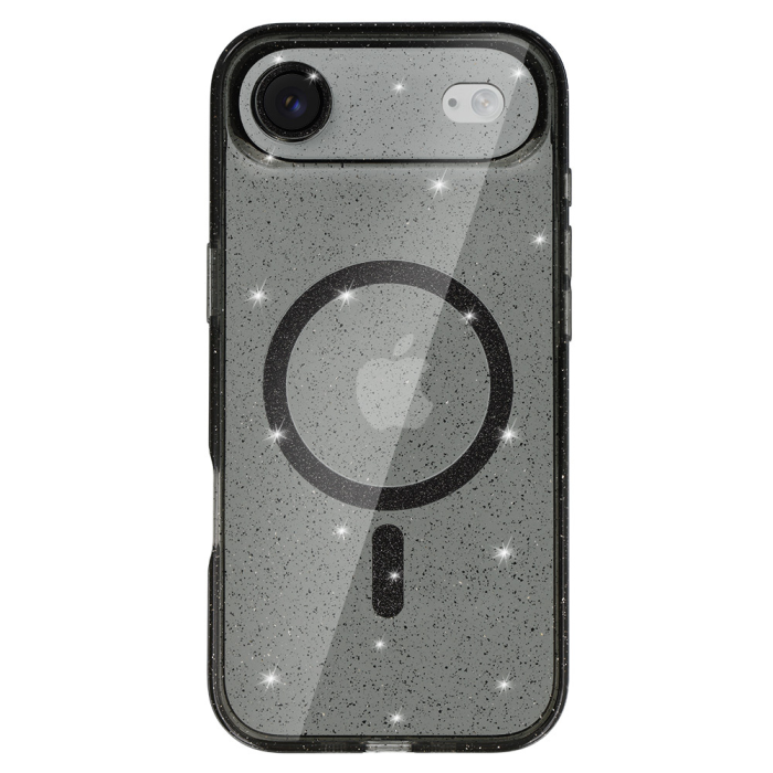 Husa pentru iPhone 17 Air, Glitter Magsafe, Black Smoke [2]