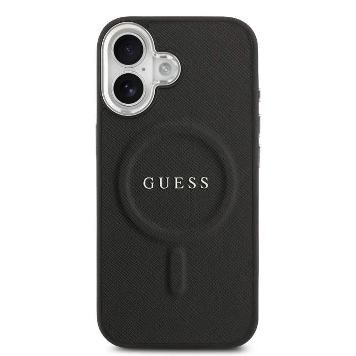 Husa pentru iPhone 17, Guess PU Saffiano MagSafe, Black [2]