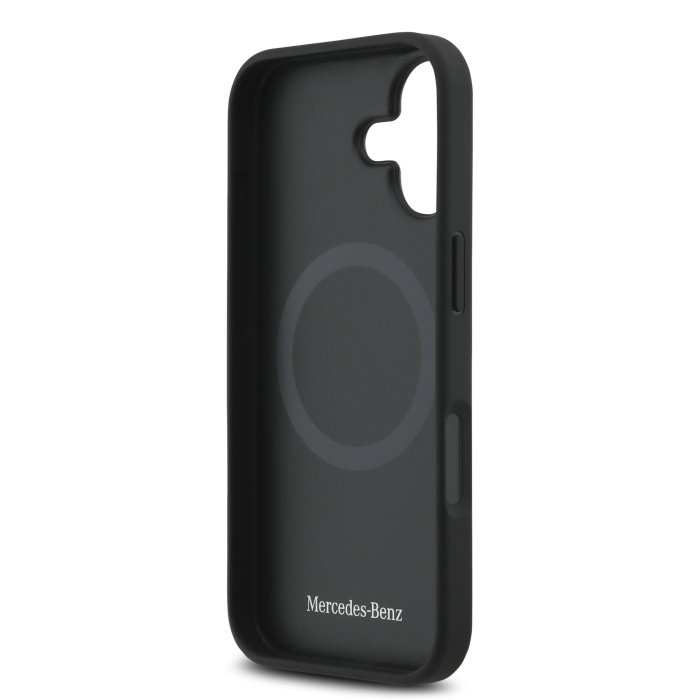 Husa pentru iPhone 17, Mercedes Natural Leather The Move MagSafe, Black [6]