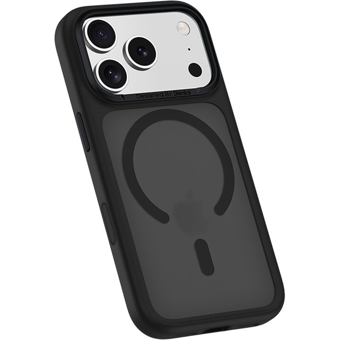 Husa pentru iPhone 17 Pro/ 18 Pro, Benks Magnetic Mist Case Metal Frame Camera Control Button, Black [4]
