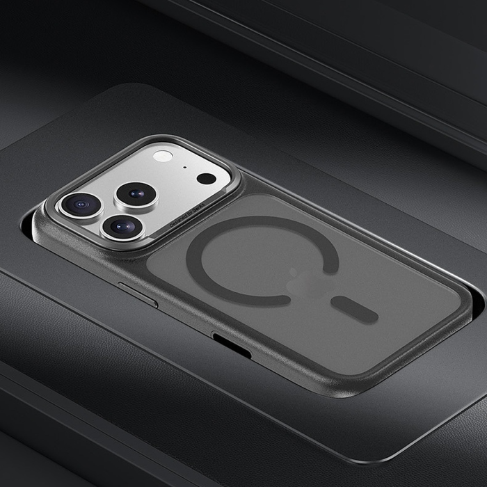 Husa pentru iPhone 17 Pro/ 18 Pro, Benks Magnetic Mist Case Metal Frame Camera Control Button, Black [11]