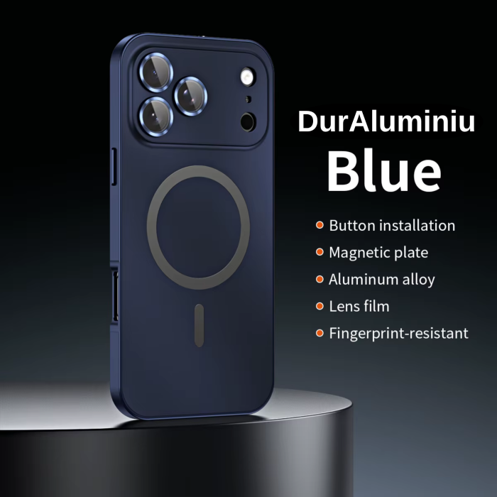 Husa pentru iPhone 17 Pro/ 18 Pro, Full Aluminium Protection Magsafe, Deep Blue [2]