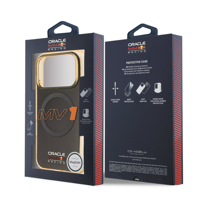 Husa pentru iPhone 17 Pro / 18 Pro Red Bull PC Double Layer MV1 MagSafe Grey [6]