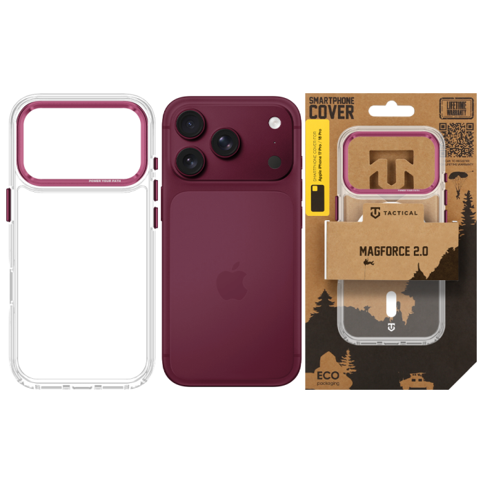 Husa pentru iPhone 17 Pro Max/ 18 Pro Max Tactical MagForce 2.0 Burgundy [8]