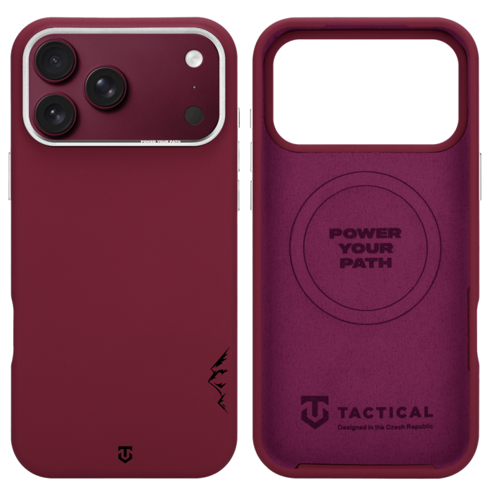 Husa pentru iPhone 17 Pro/ 18 Pro, Tactical MagForce Velvet Smoothie 2.0 Burgundy [2]