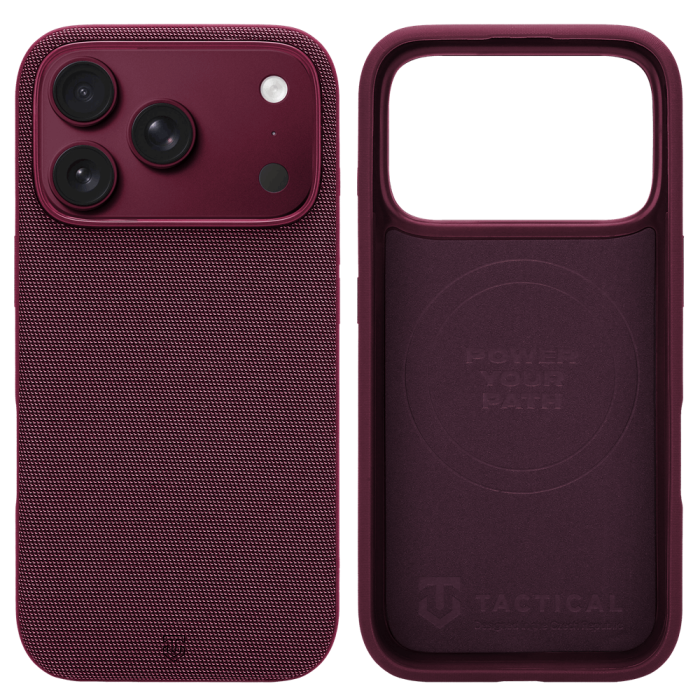 Husa pentru iPhone 17 Pro Max/ 18 Pro Max Tactical MagForce WEARe Burgundy [2]