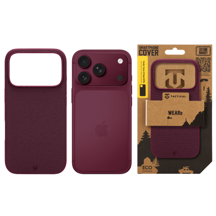Husa pentru iPhone 17 Pro/ 18 Pro Tactical MagForce WEARe Burgundy [7]