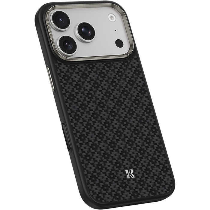 Husa pentru iPhone 17 Pro, Benks Magnetic Armor Pro Armor Grid Kevlar Metal Frame 600D (C.K.FL.AP.BK.Y069), Black [2]