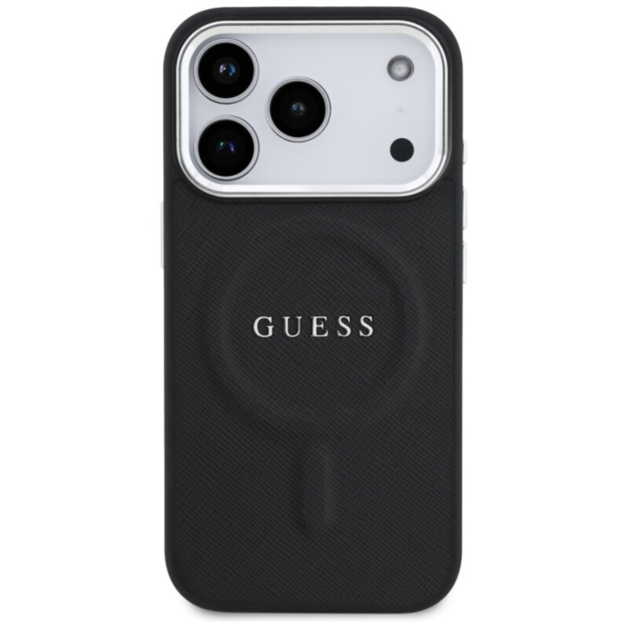 Husa pentru iPhone 17 Pro, Guess PU Saffiano MagSafe, Black [3]