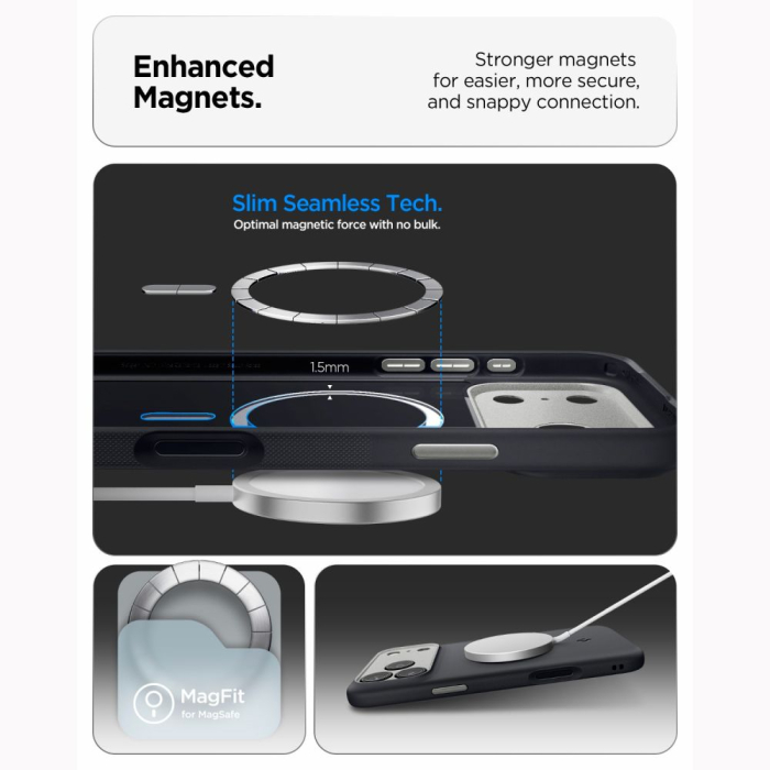 Husa pentru iPhone 17 Pro Max/ 18 Pro Max Spigen Nano Pop Magsafe Black [11]