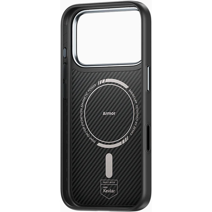 Husa pentru iPhone 17 Pro Max, Benks Magnetic Armor Pro Kevlar Metal Frame 600D (C.K.FL.AP.BK.A070) black (Camera Control Button) [3]