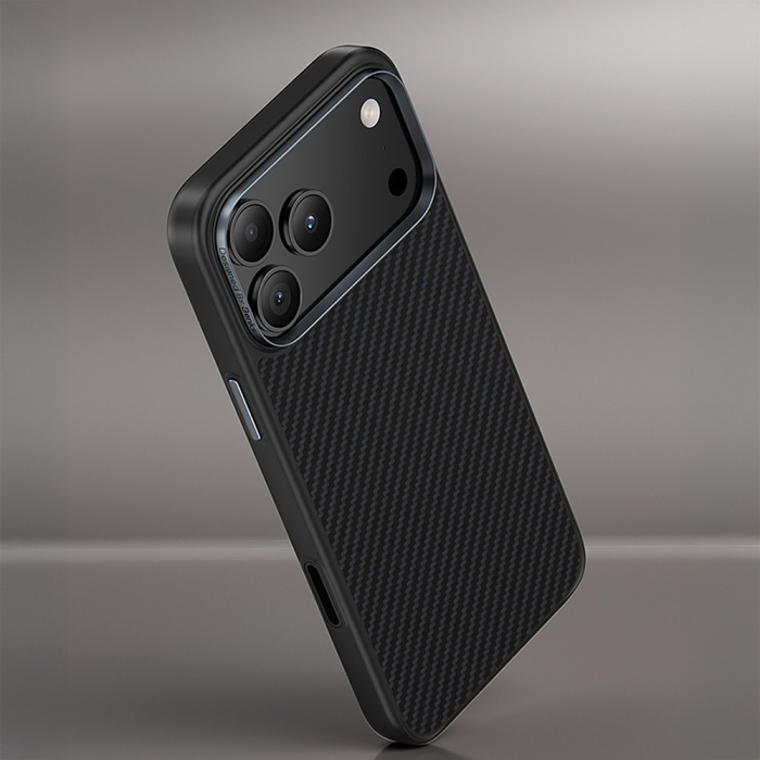 Husa pentru iPhone 17 Pro, Benks Magnetic Armor Pro Kevlar Metal Frame 600D (C.K.FL.AP.BK.A069) black (Camera Control Button) [8]