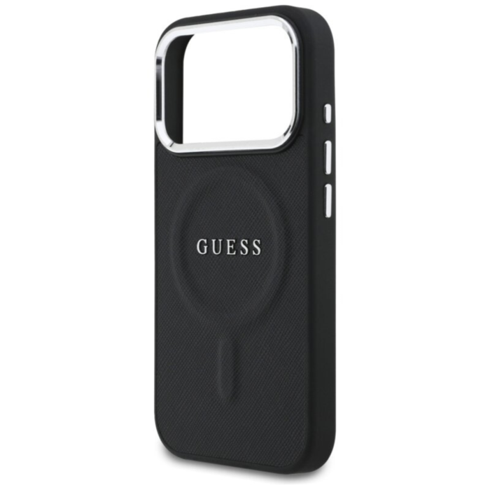 Husa pentru iPhone 17 Pro Max, Guess PU Saffiano MagSafe, Black [6]