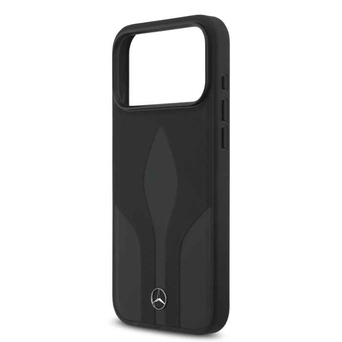 Husa pentru iPhone 17 Pro, Mercedes Natural Leather The Move MagSafe, Black [5]