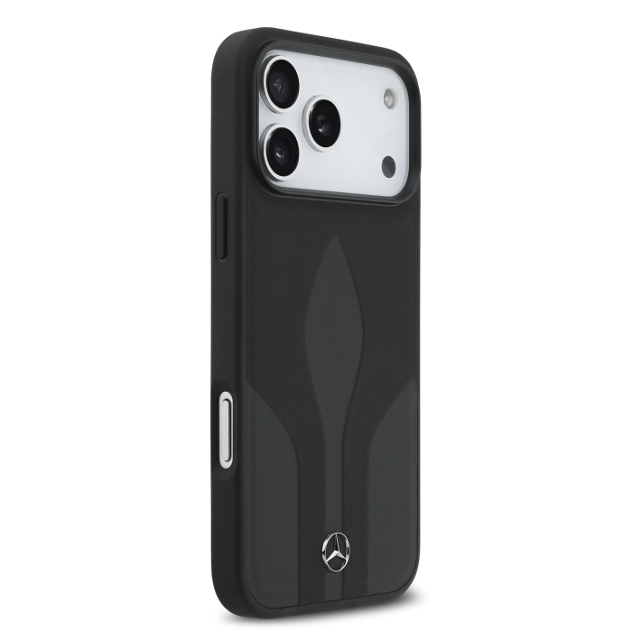 Husa pentru iPhone 17 Pro Max, Mercedes Natural Leather The Move MagSafe, Black [4]