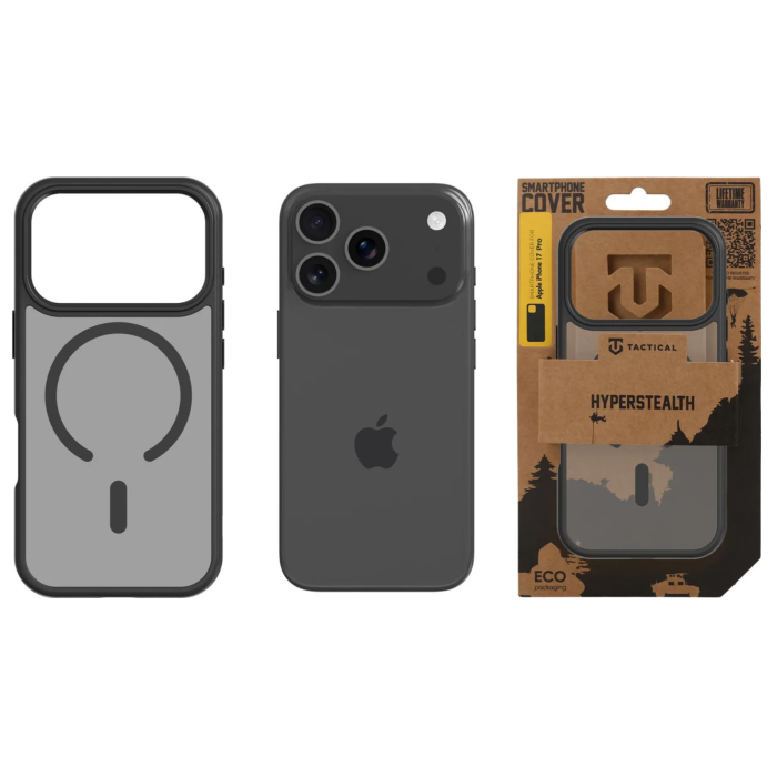 Husa pentru iPhone 17 Pro, Tactical MagForce Hyperstealth, Asphalt [9]