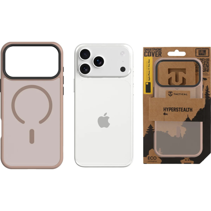 Husa pentru iPhone 17 Pro, Tactical MagForce Hyperstealth, Brown Latte [3]