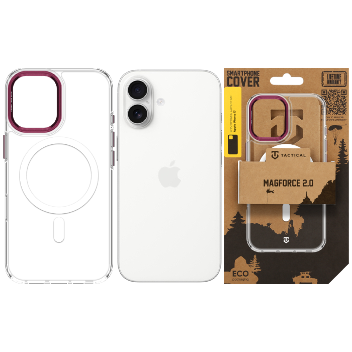 Husa pentru iPhone 17 Tactical MagForce 2.0 Burgundy [6]