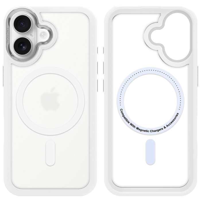 Husa pentru iPhone 17 Tactical MagForce Hyperstealth 3.0 Snow White [4]
