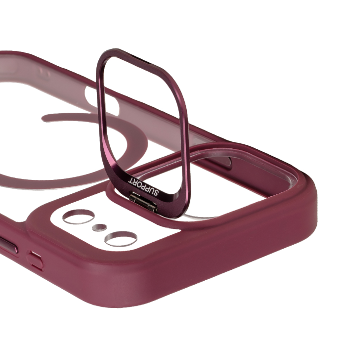Husa pentru iPhone 18 Pro/17 Pro OBAL:ME MagNetix Versa Wine Red [4]