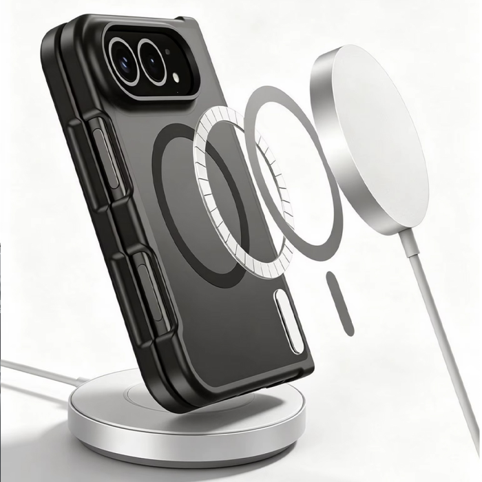 Husa pentru iPhone Duo, Full Matte Mag Cover Black [4]