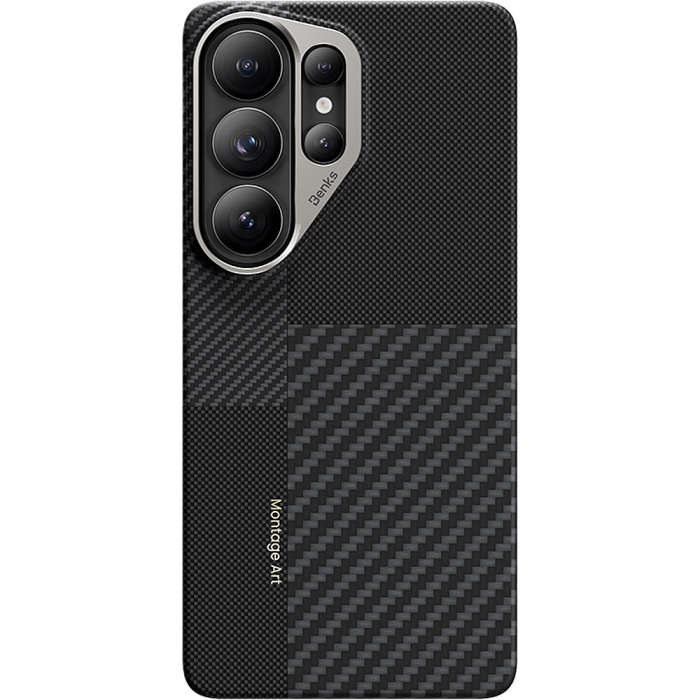 Husa pentru Samsung Galaxy S26 Ultra, Benks Montage Magnetic Armor Air Kevlar Case Metal Frame 600D+1500D (C.K.FL.SA.BK.F050), Black [3]