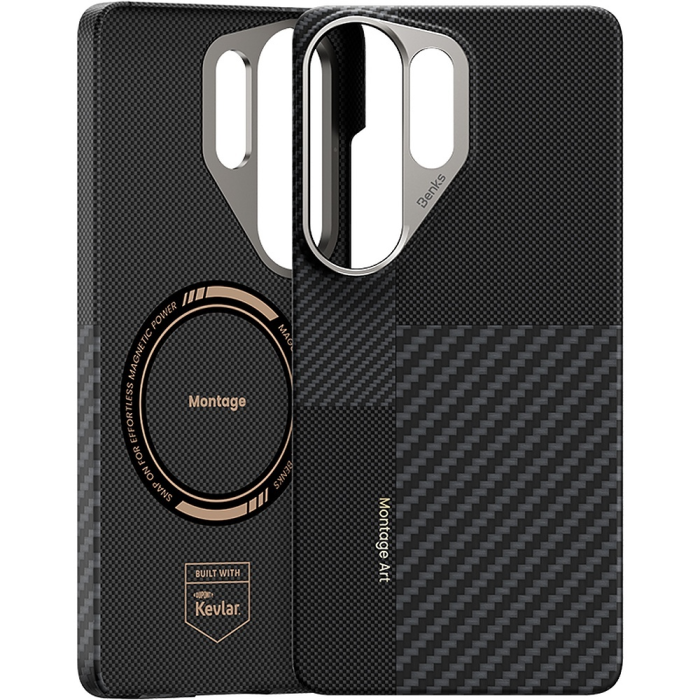 Husa pentru Samsung Galaxy S26 Ultra, Benks Montage Magnetic Armor Air Kevlar Case Metal Frame 600D+1500D (C.K.FL.SA.BK.F050), Black [2]